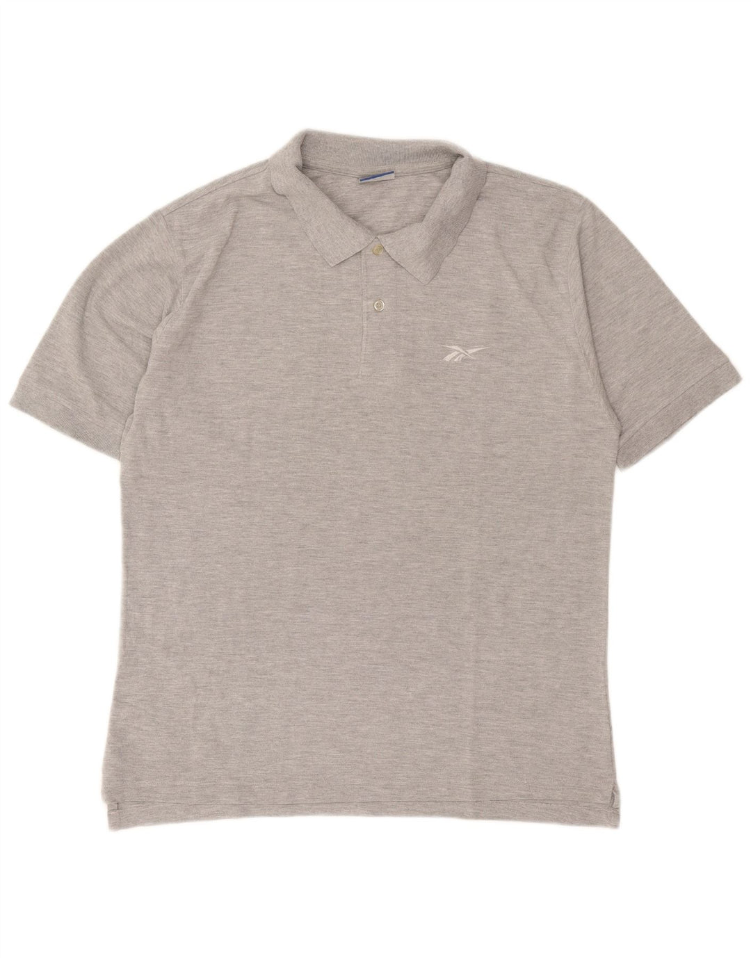 Reebok Herren Poloshirt XL Grau Baumwolle