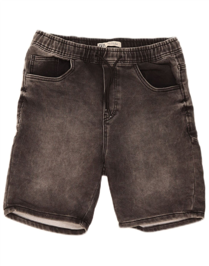 Zara Herren Jeansshorts Medium W31 Schwarze Baumwolle