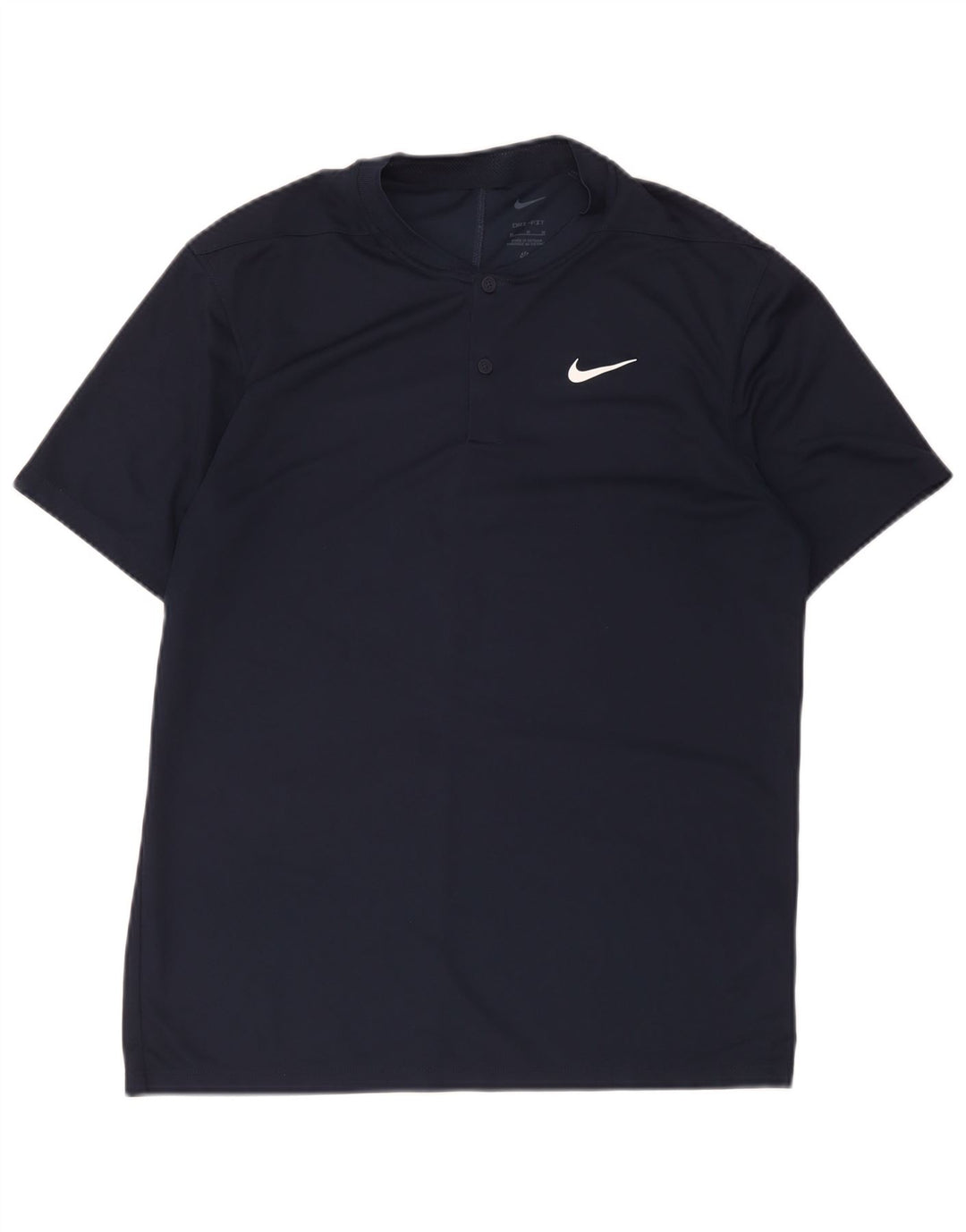 Nike Herren Dri Fit T-Shirt Top Mittel Marineblau Polyester