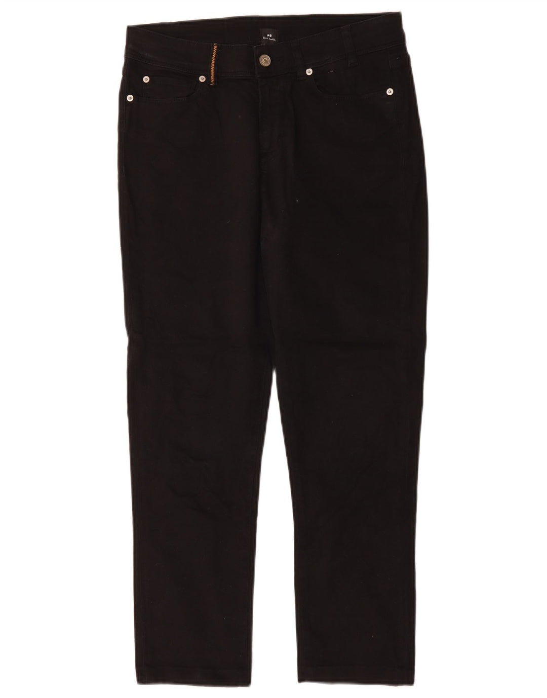 Paul Smith Damen-Cropped-Jeans, W28, L24, schwarze Baumwolle