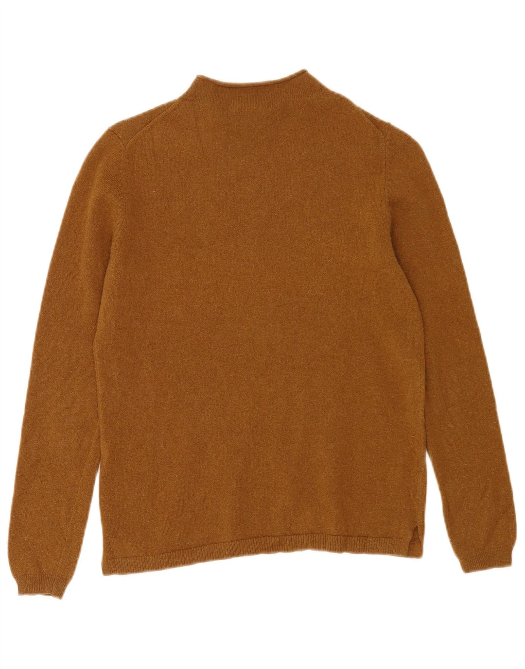 Massimo Dutti Damen Rollkragenpullover Pullover UK 10 Small Braune Wolle