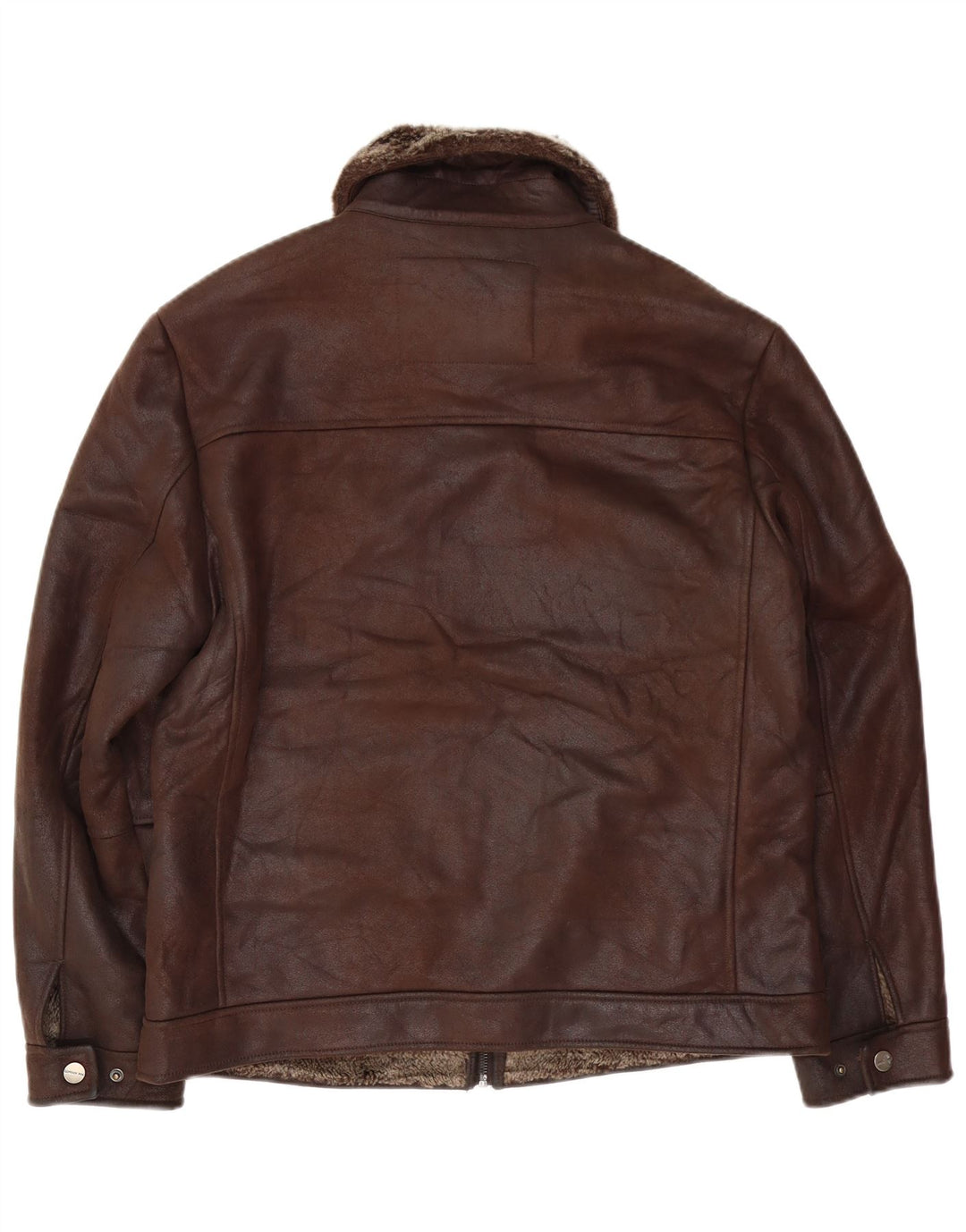 London Fog Herren Heritage Sherpa Jacke UK 38 Mittelbraunes Acryl