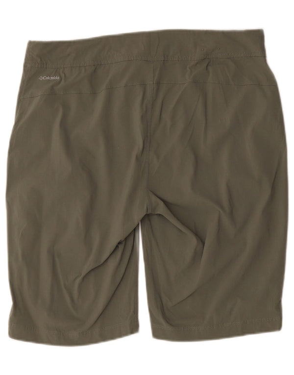 Columbia Damen Omni-Shield Shorts US 12 Large W34 Khaki Nylon