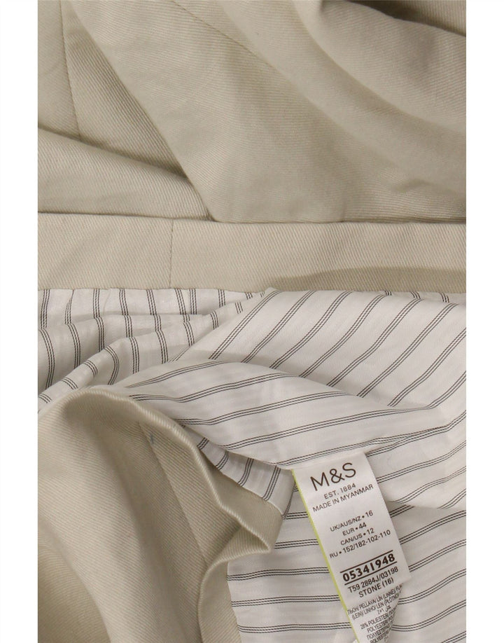 Marks & Spencer Zweireihiger Damen-Blazer, Gr. 40, Beige