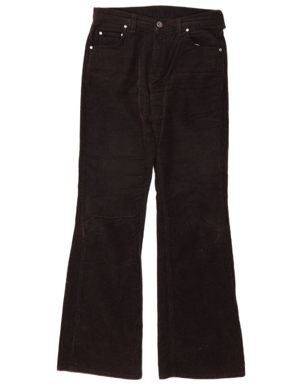 Mustang Damen Bootcut-Cordhose W27 L32 Schwarze Baumwolle