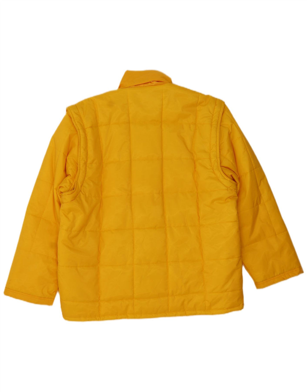 OXER Herren-Jacke mit Kapuze, gepolstert, UK 40, Größe L, Gelb, Polyamid