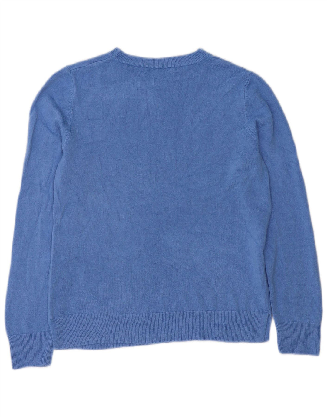 Marks & Spencer Damen-Pullover mit U-Boot-Ausschnitt, UK 12, Mittelblau, Acryl