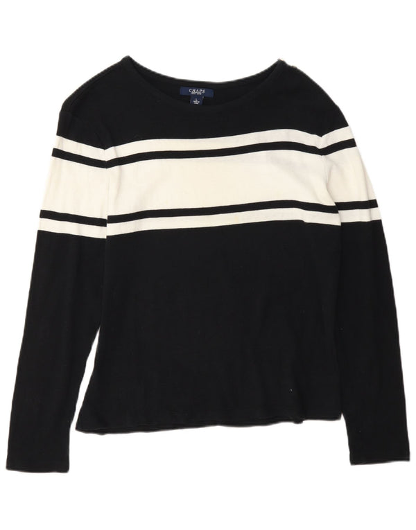 Chaps Damen-Oberteil, langärmlig, UK 14, Größe L, marineblau, Colourblock-Baumwolle