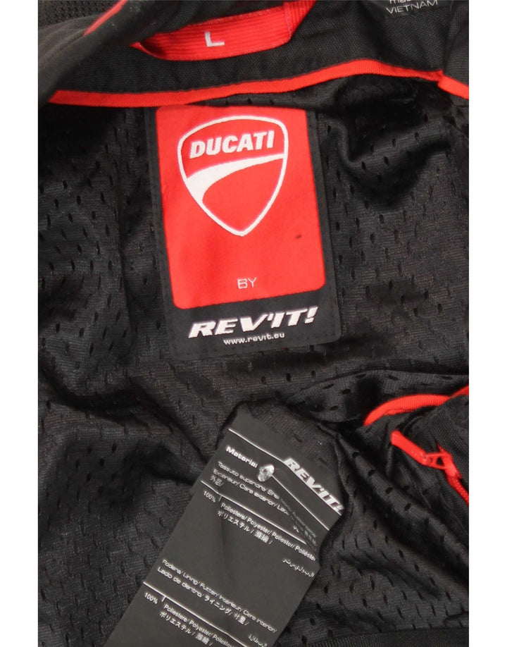 Revit Herren Graphic Racer Jacke UK 40 Large Schwarz Colourblock Polyester