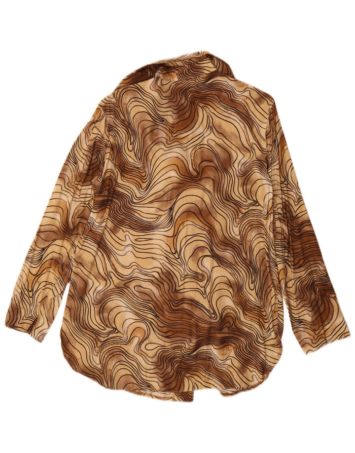 Kohlhaas Damen Hemdbluse EU 40 Mittelbraune Batik-Viskose