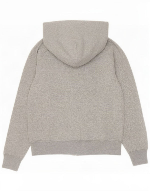 Gap Womens Graphic Zip Hoodie Sweater UK 14 Mittelgraue Baumwolle