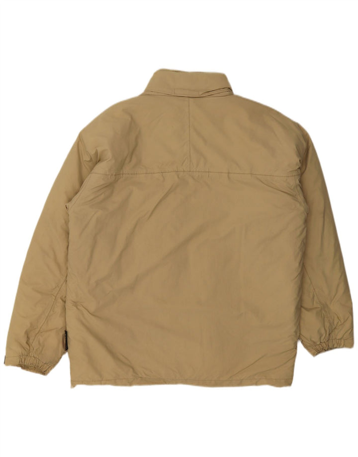 K-Way Herren-Windbreaker-Jacke UK 40 Large Beige Polyamid