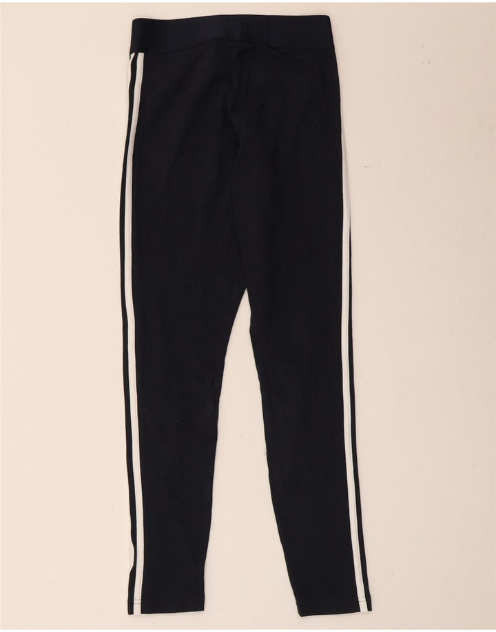 Adidas Damen Leggings UK 8 Small Marineblau