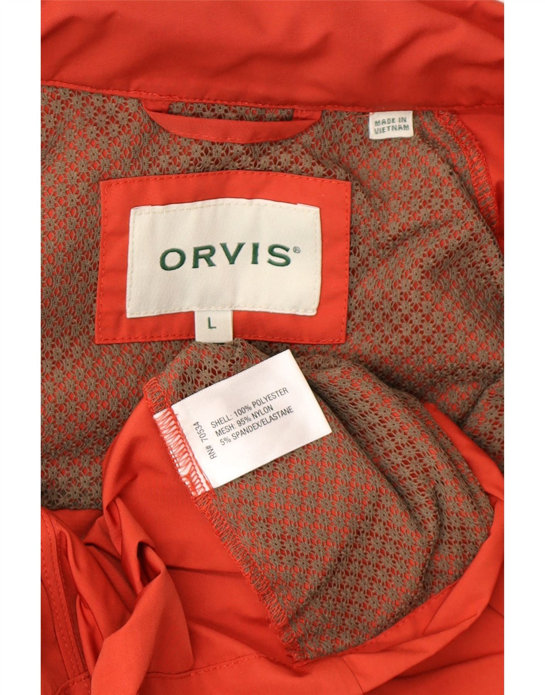 ORVIS Damen-Regenmantel mit Kapuze, UK 16, Größe L, Orange, Polyester