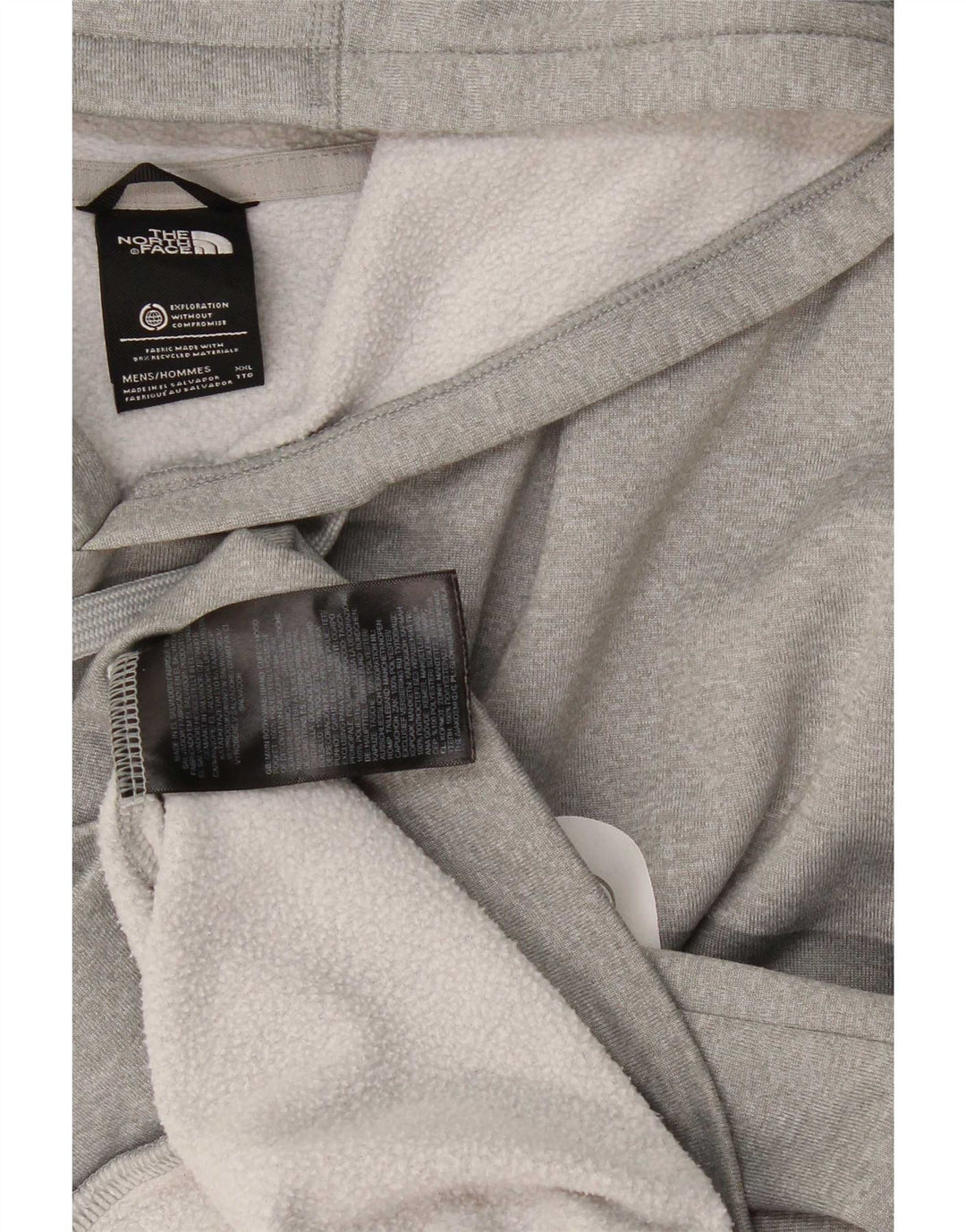 The North Face Herren-Kapuzenpullover, 2XL, grau geflecktes Polyester