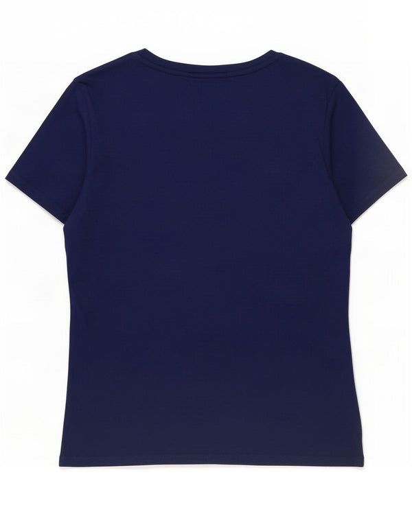 Gant Grafik-T-Shirt-Oberteil für Damen, UK 14, Größe L, Blau, Baumwolle