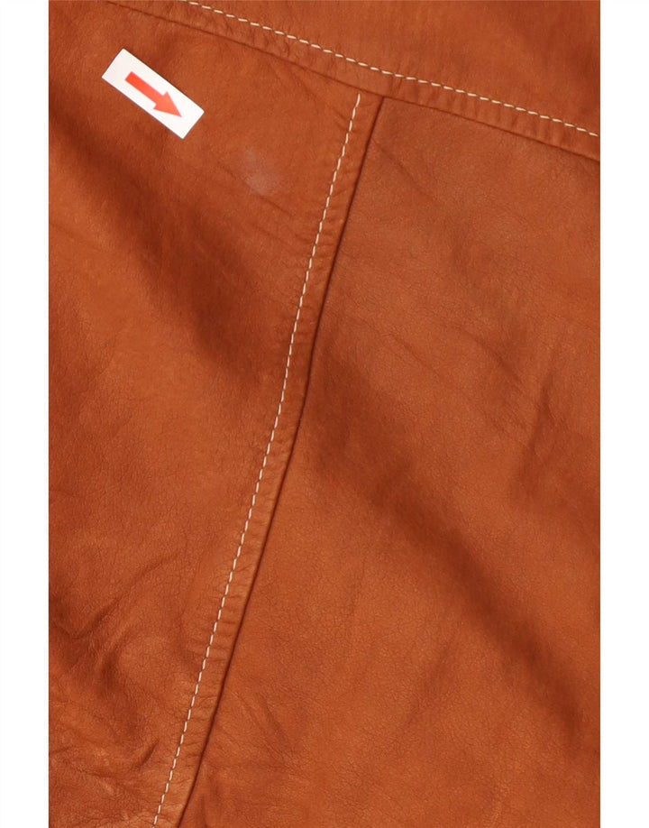 Milestone Herren Lederjacke IT 52 XL Braun