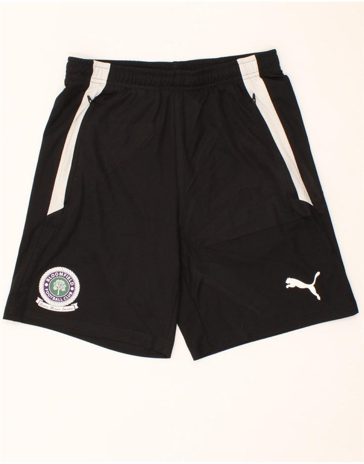 PUMA Mens Sport Shorts Small  Black Colourblock Polyester Vintage Puma and Second-Hand Puma from Messina Hembry 