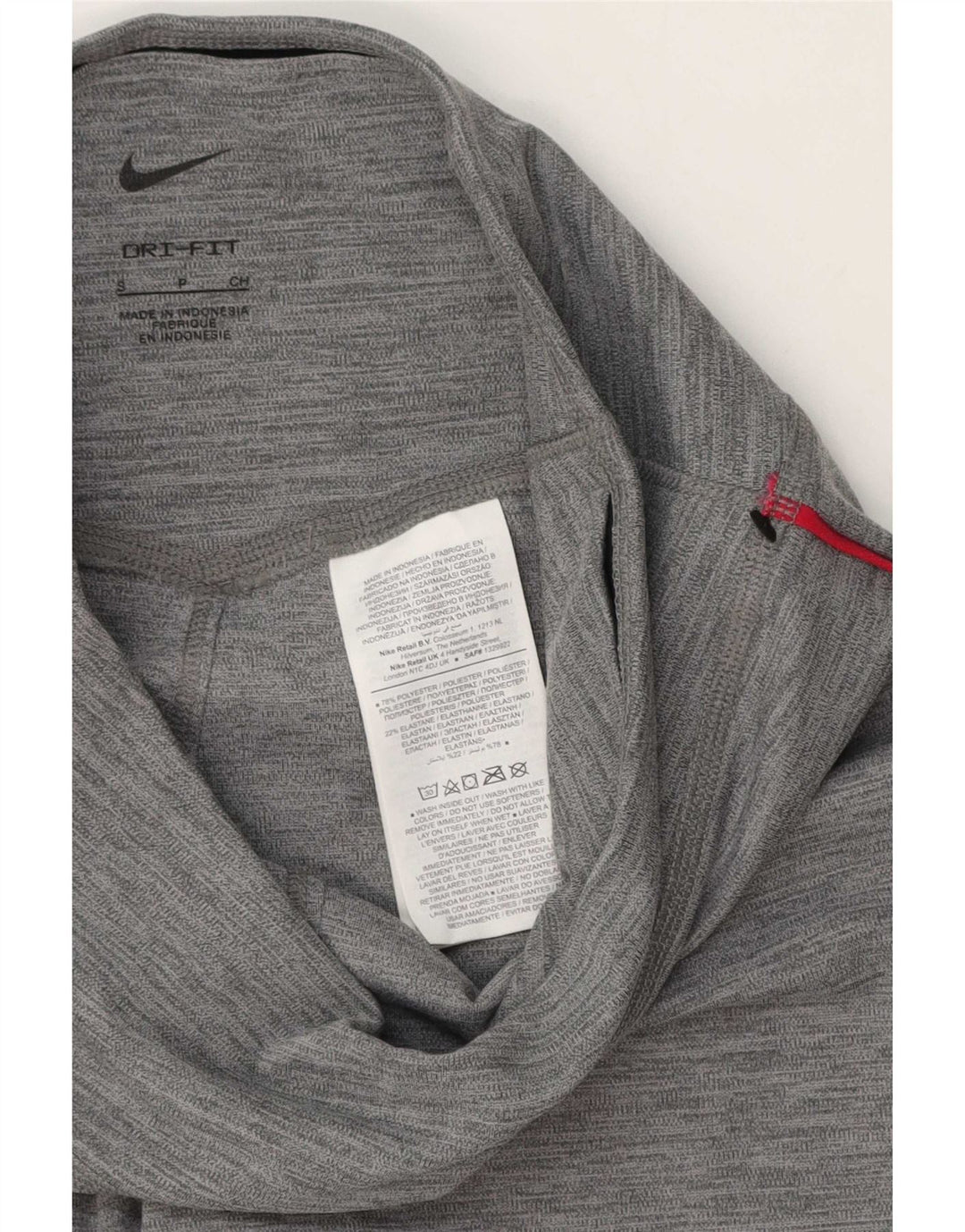 Nike Damen Dri Fit Graphic Leggings UK 10 Small Grau Polyester