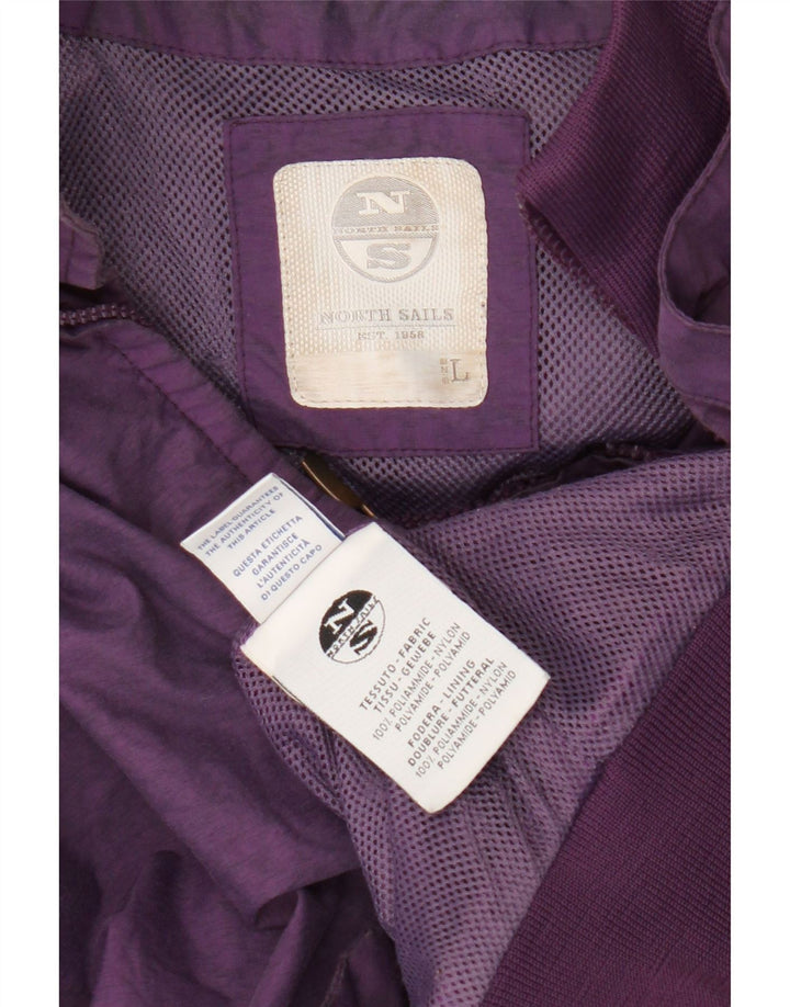 North Sails Damen Bomberjacke UK 16 Large Lila Nylon