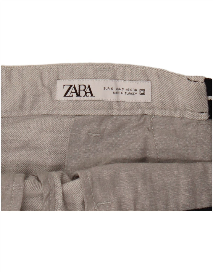 Zara Herren Chino-Shorts, Größe S, W30, Grau