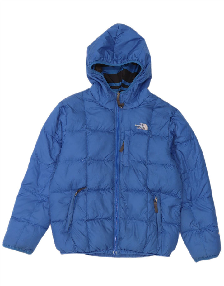 The North Face Wendbare wattierte Jacke mit Kapuze für Jungen, 12–13 Jahre, Größe L, Blau