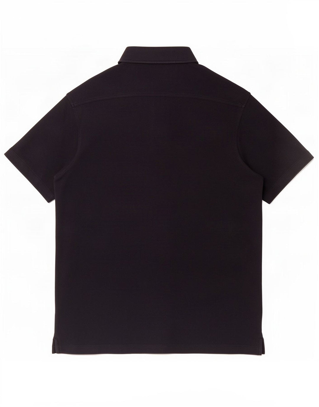 Massimo Dutti Herren Kurzarmhemd Small Schwarz Baumwolle