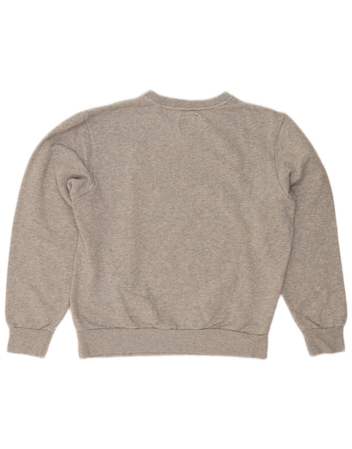 NORTH SAILS Damen Grafik-Sweatshirt-Pullover UK 14 Mittelgrau gefleckt