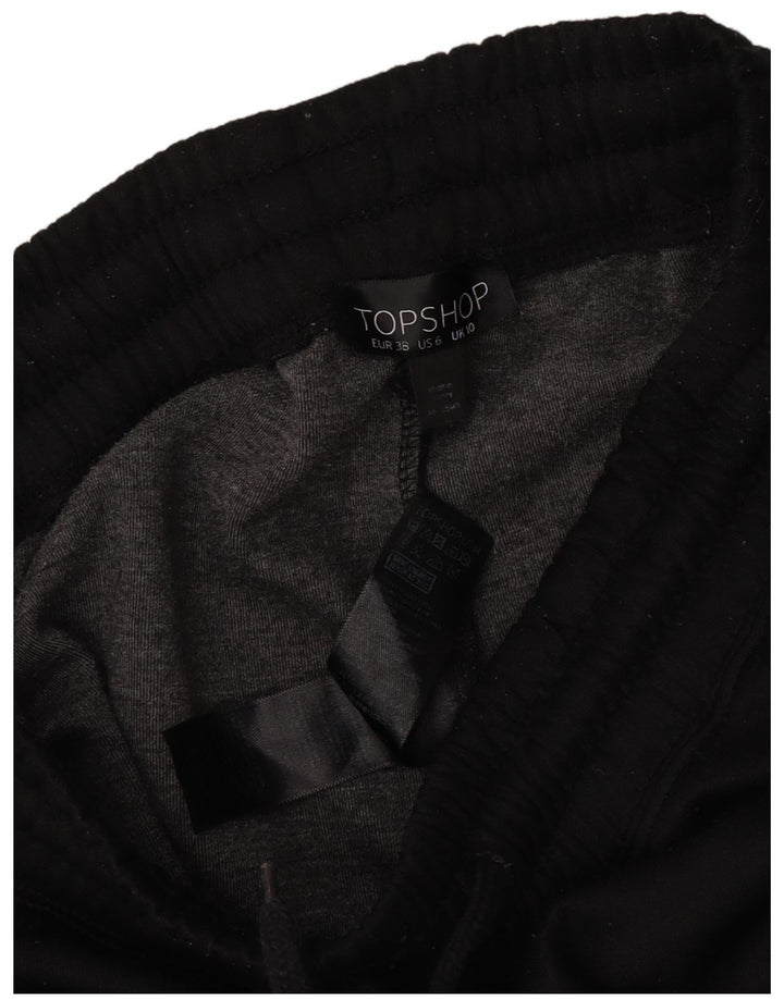 Topshop Damen-Trainingshose, UK 10, Größe S, Schwarz, Colourblock-Polyester