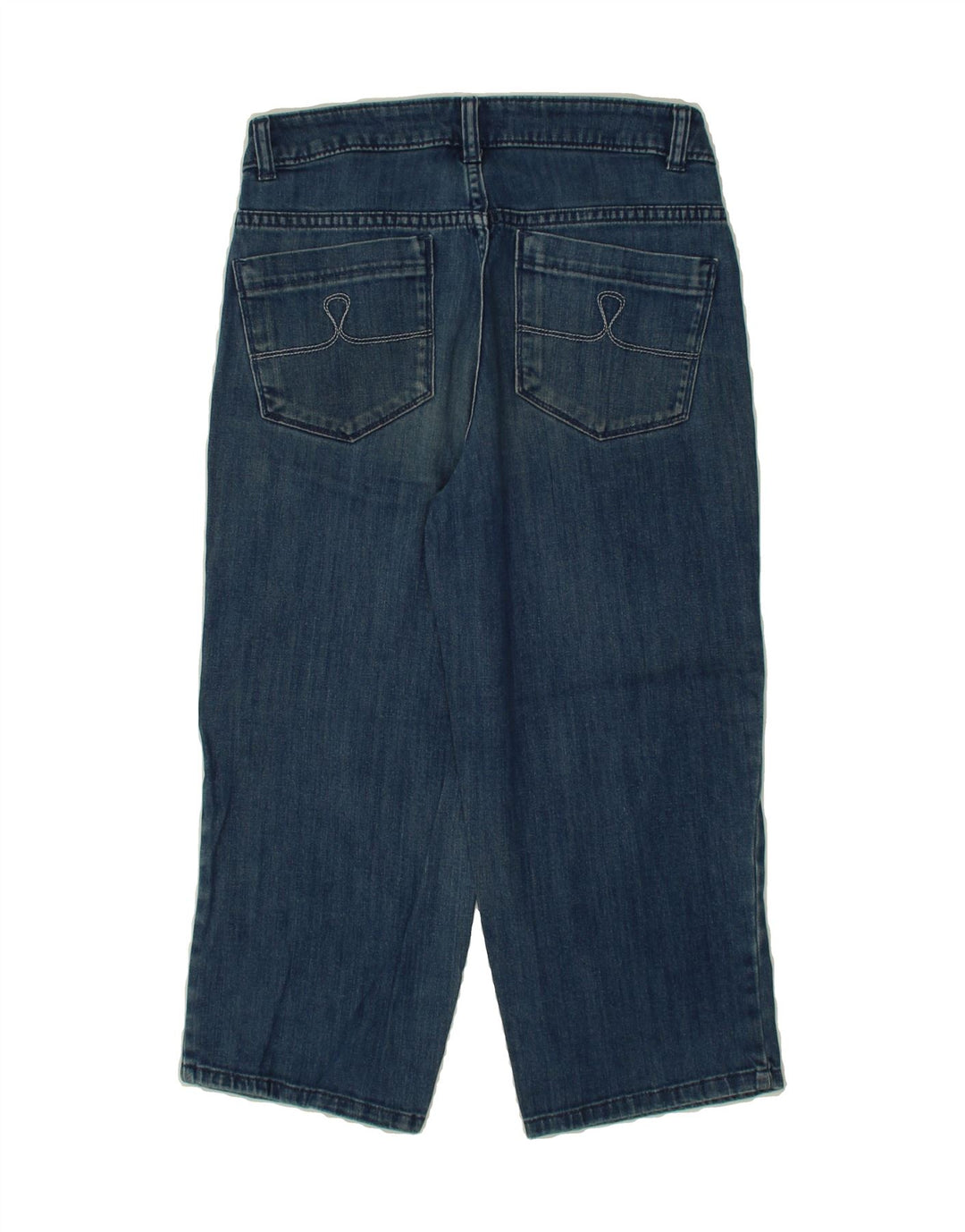 IZOD Womens Capri Jeans US 8 Medium W28 L20 Blue Cotton Vintage Izod and Second-Hand Izod from Messina Hembry 