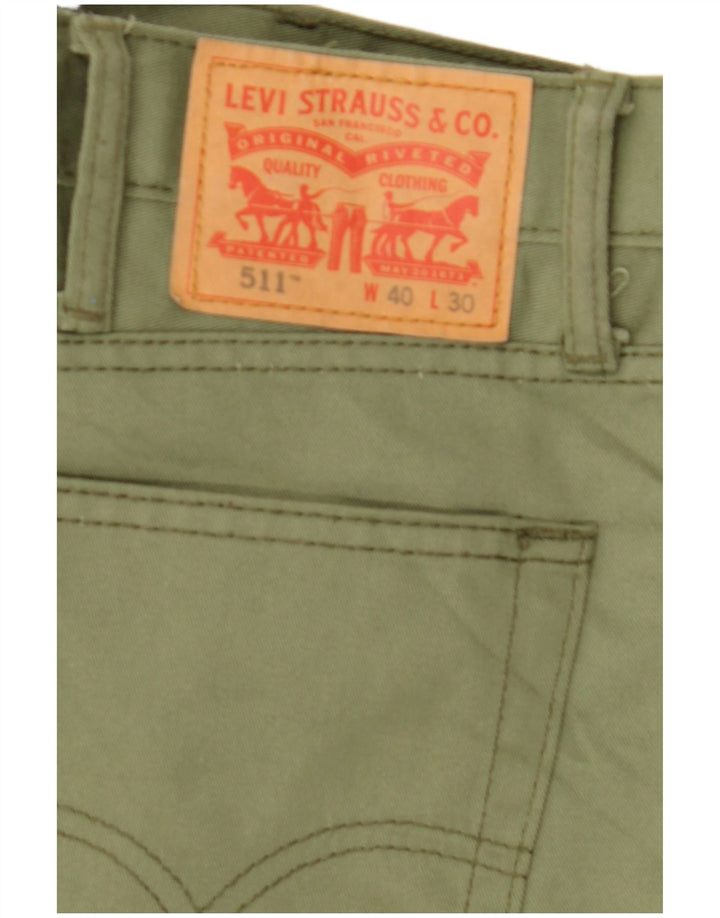Levi's Herren 511 Slim Freizeithose W40 L30 Grün Polyester