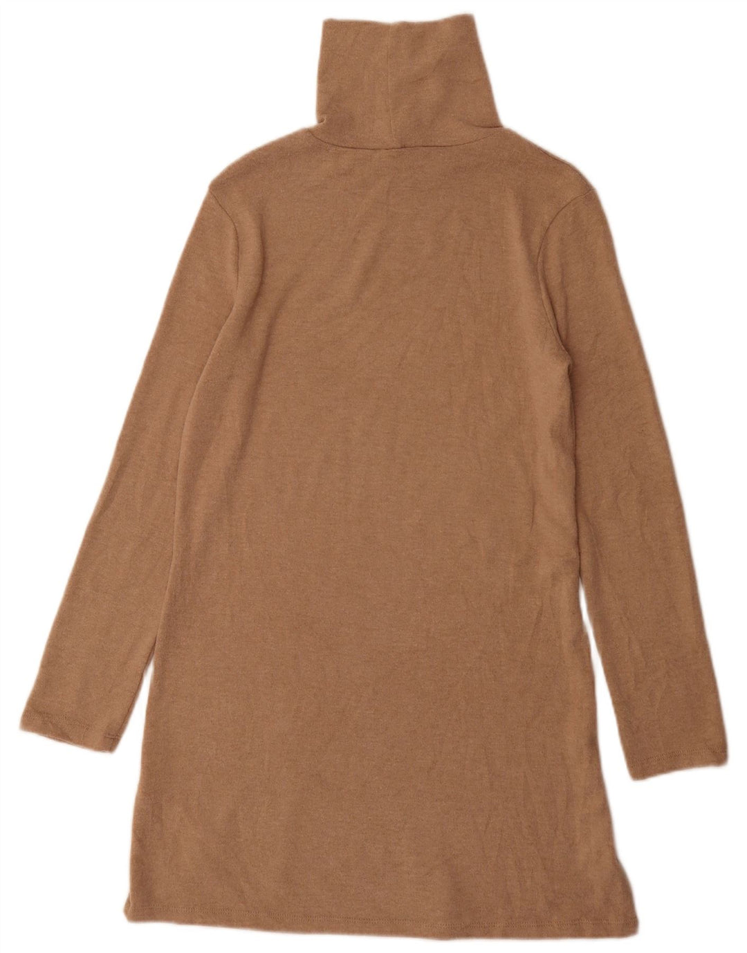 Zara Damen-Pulloverkleid mit Rollkragen, Gr. 8, Braun, Polyester