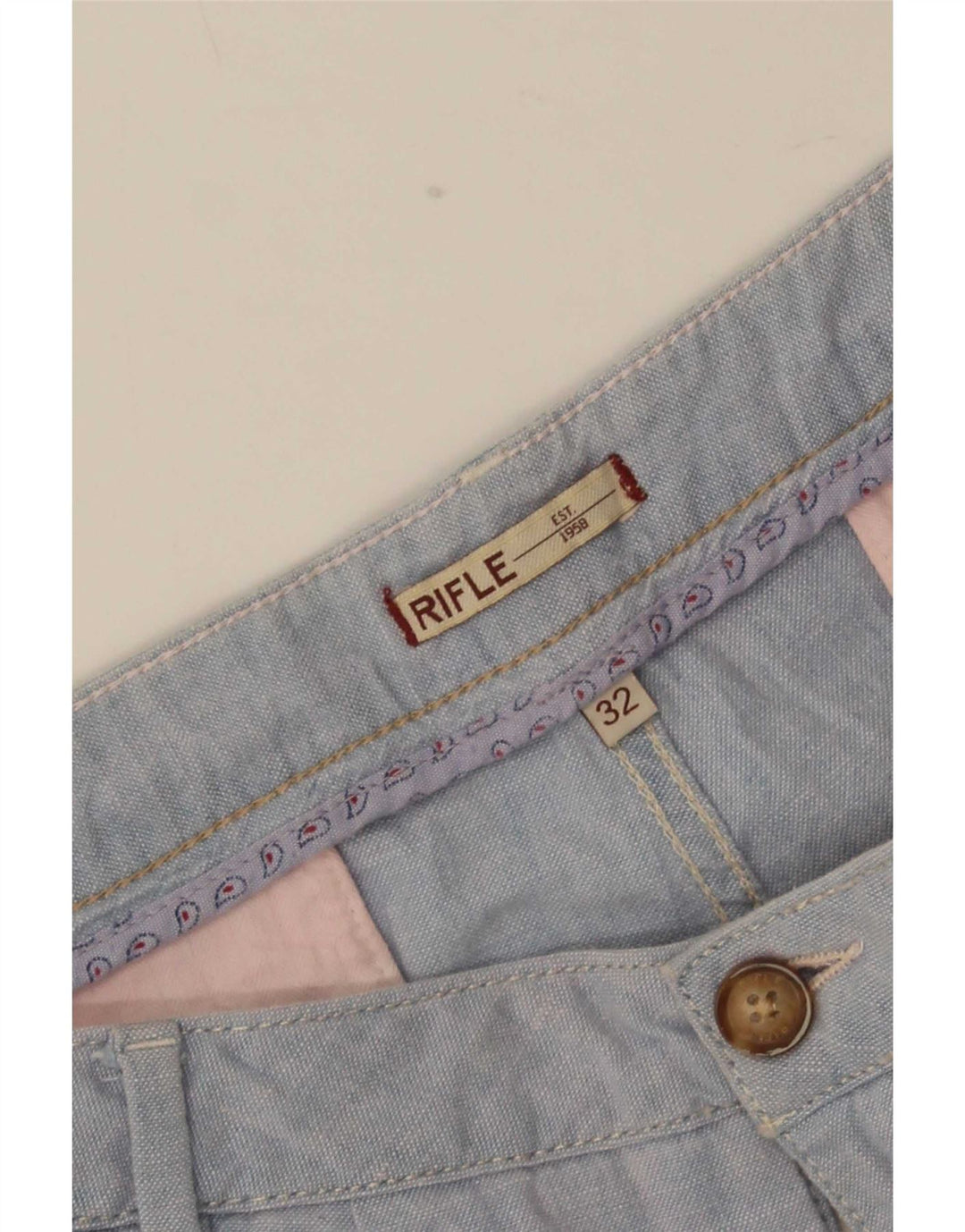 Rifle Damen Chino-Shorts, Größe L, W32, Blau
