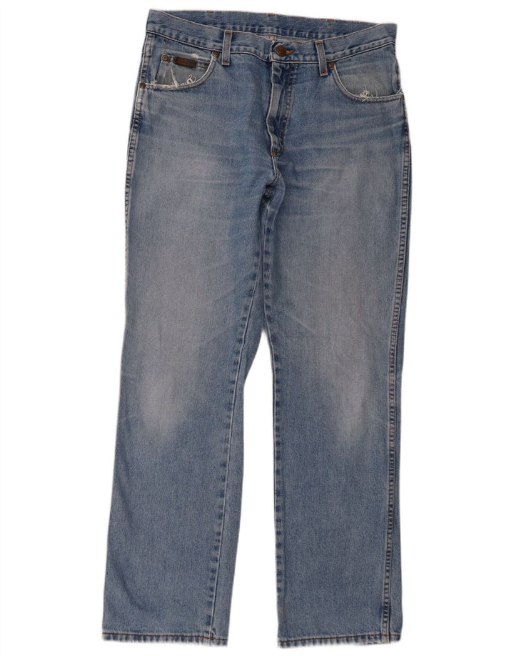 Wrangler Herren-Jeans mit normaler Passform, gerade Passform, W34, L32, Blau, Baumwolle