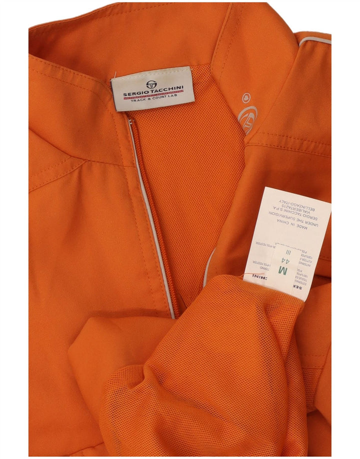 Sergio Tacchini Damen Trainingsanzug Top Jacke IT 44 Mittelorange Polyester