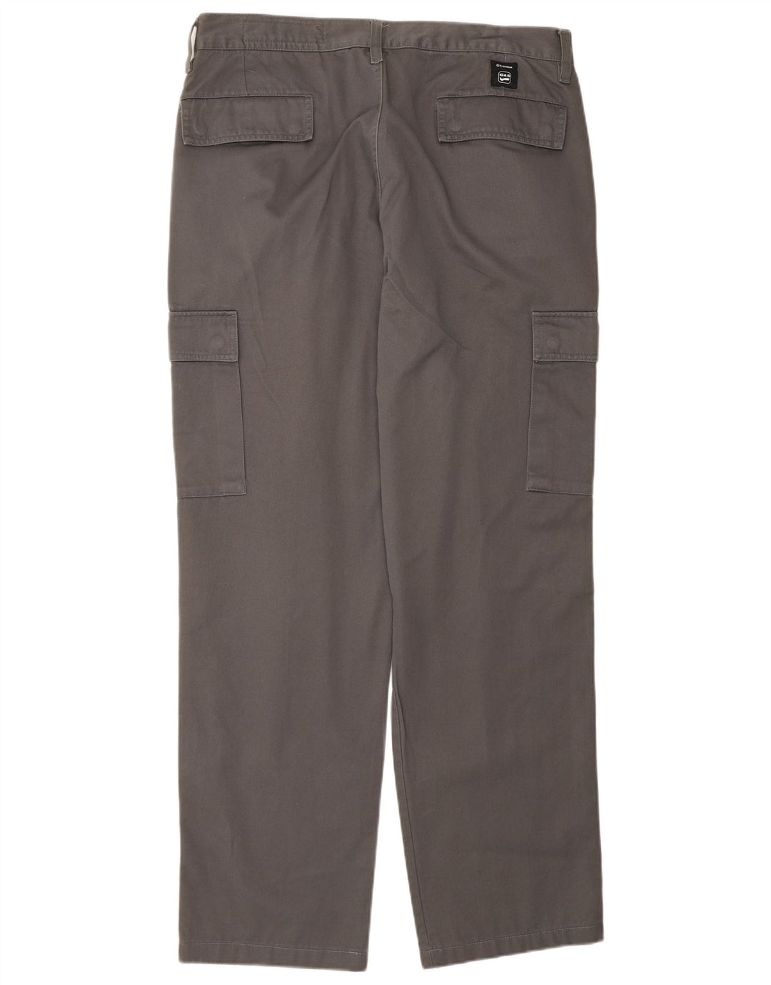 Gas Gerade Herren-Cargohose W36 L31 Graue Baumwolle