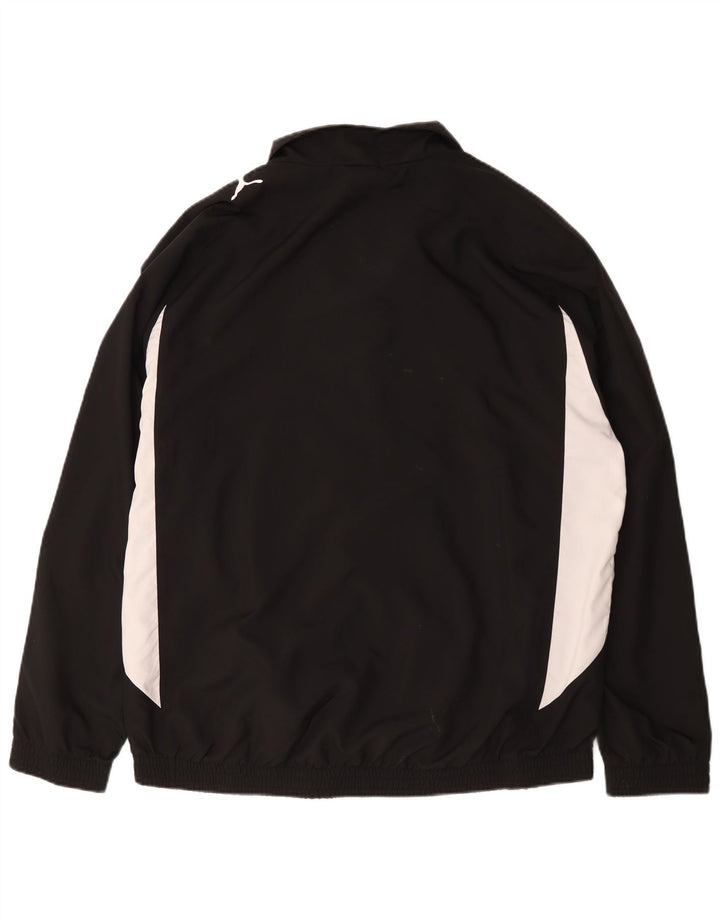 PUMA Herren-Trainingsanzug-Oberteil, Jacke, XL, Schwarz, Colourblock-Polyester