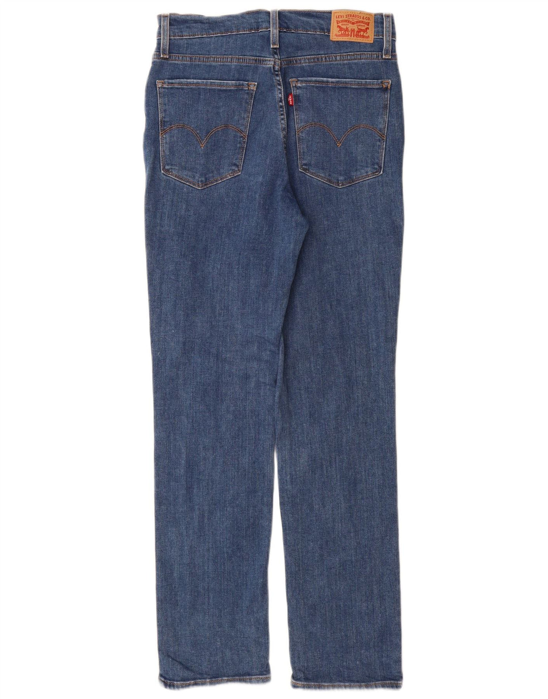 Levi's Damen 724 High Rise Straight Jeans W29 L30 Blaue Baumwolle