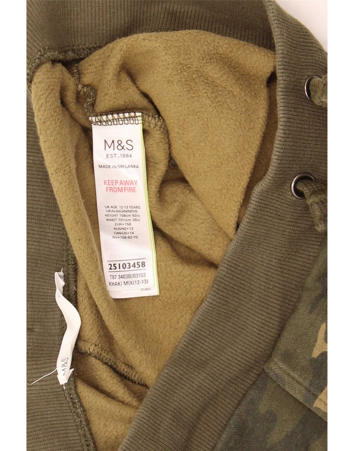 Marks & Spencer Jungen-Trainingshose, Jogginghose, 12–13 Jahre, Khaki