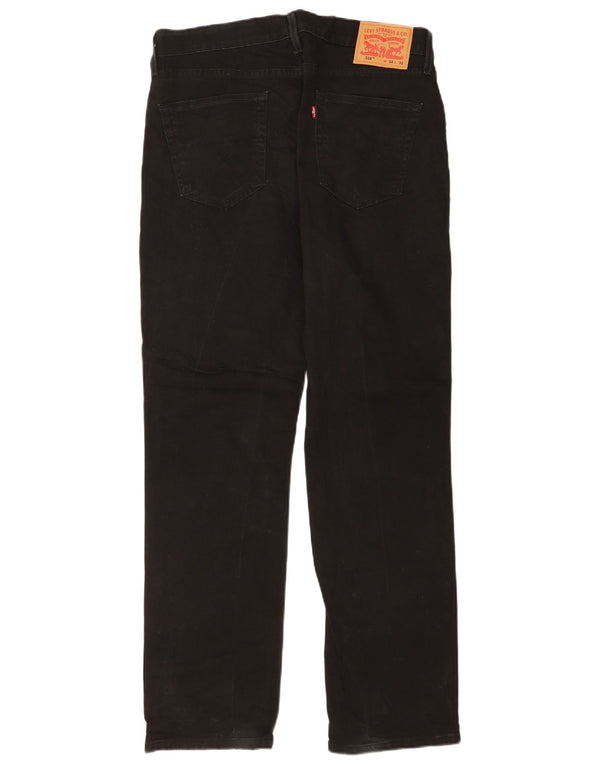 Levi's Mens 514 Straight Jeans W34 L32 Black Cotton
