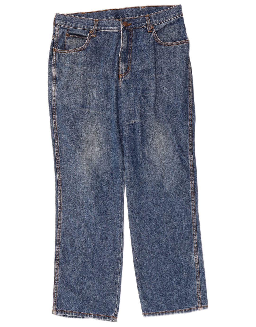 Wrangler Herren Ohio Straight Jeans W34 L30 Blaue Baumwolle