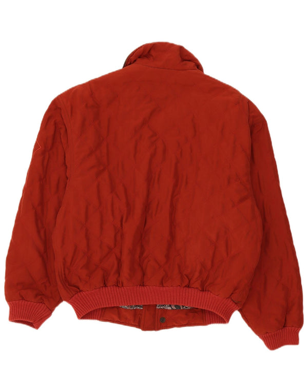Chateu Beau Cedre Grafische Herren-Bomberjacke IT 46 Small Red Colourblock
