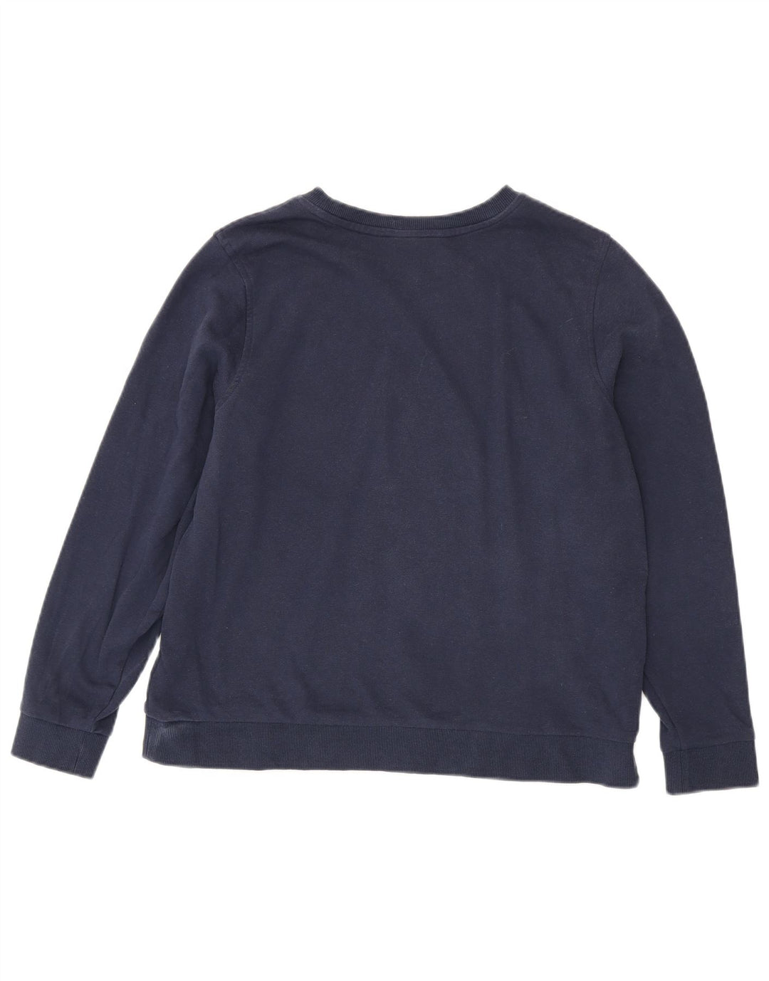 Marks & Spencer Damen-Sweatshirt-Pullover UK 16 Large Marineblaue Baumwolle