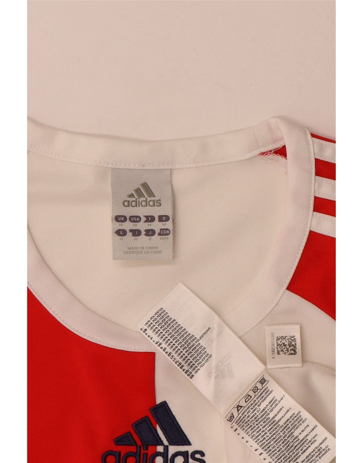 Adidas Herren Climalite Graphic T-Shirt Top Mittelrotes Farbblock-Polyester