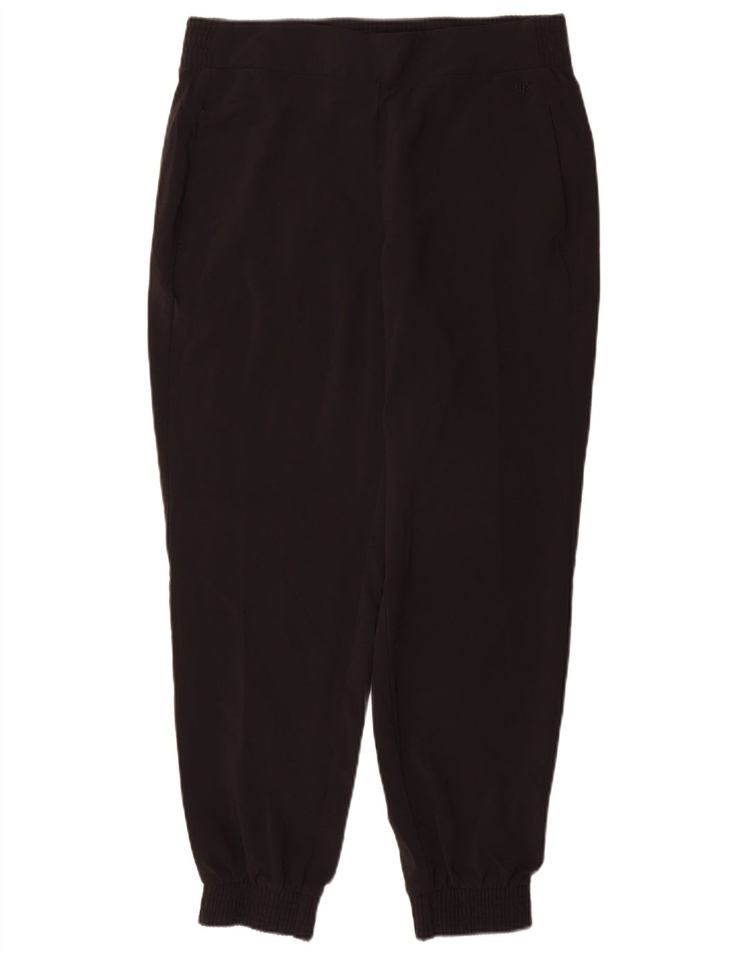 Calvin Klein Damen Trainingshose Jogger UK 14 Mittelschwarzes Polyester