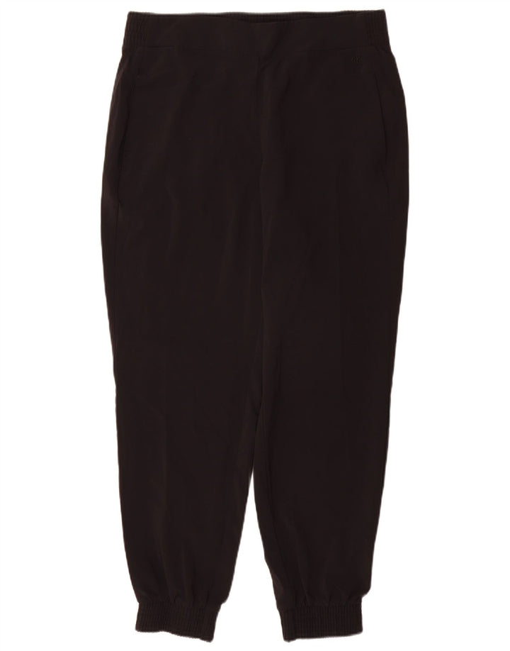 Calvin Klein Damen Trainingshose Jogger UK 14 Mittelschwarzes Polyester