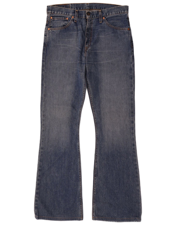 Levi's Damen 516 Bootcut-Jeans mit hoher Taille, W34, L36, blaue Baumwolle