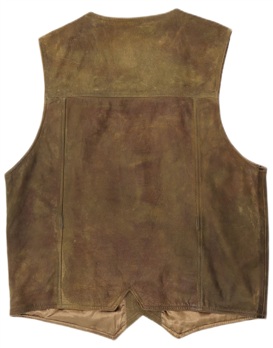 Parforce Herren Lederweste Medium Khaki Leder