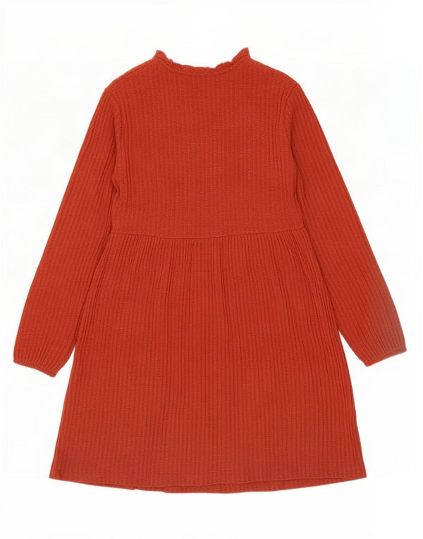 Zara Damen Pulloverkleid UK 12 Mittelrot