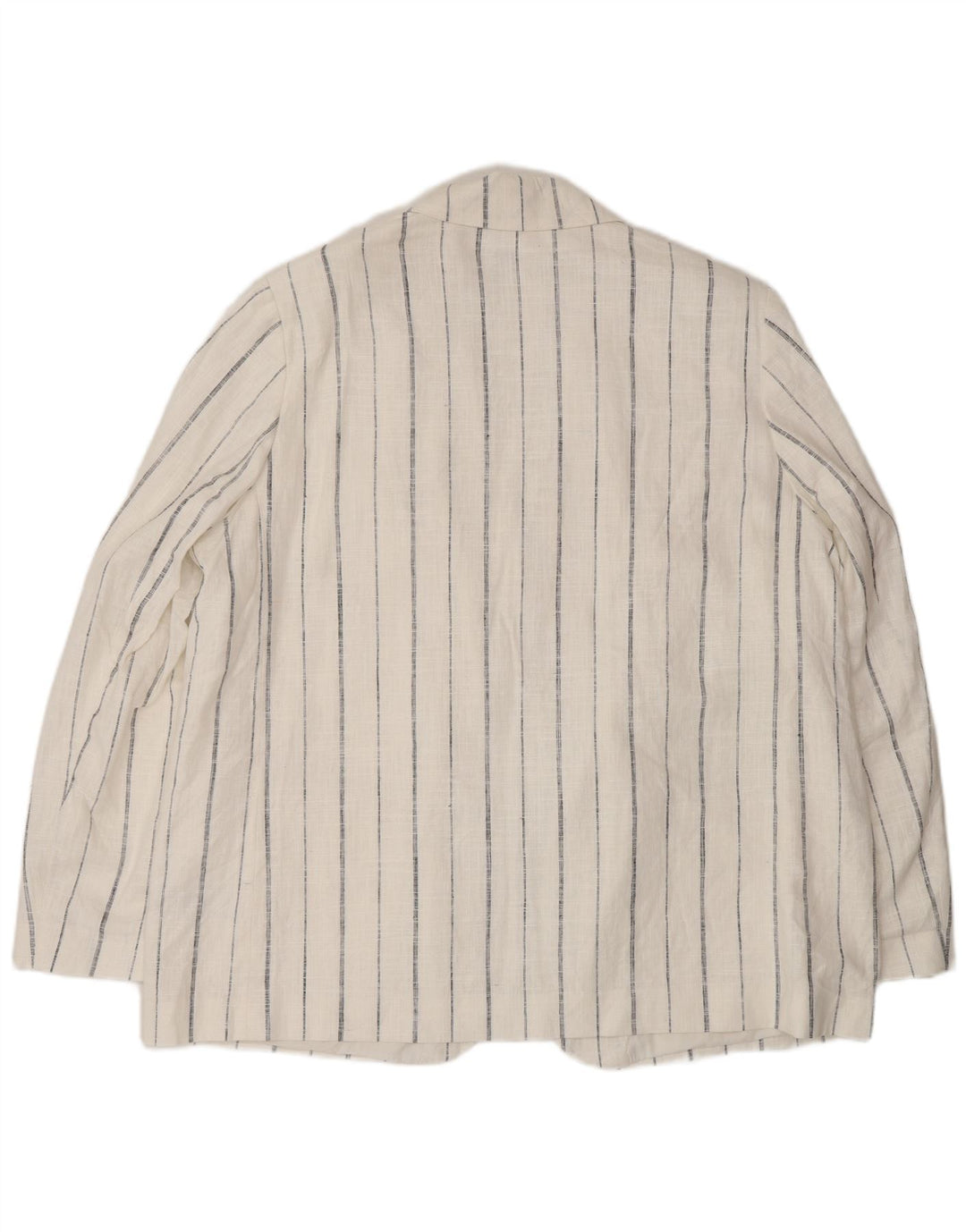 Marks & Spencer Damen-Blazer, übergroß, offen, Gr. 18, XL, weiß gestreift